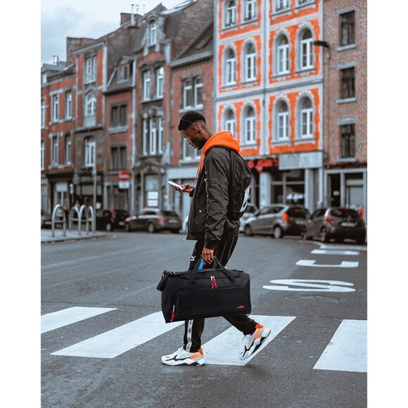 24 Inch Men & Women Black Lightweight Canvas Duffle Gym Sports Equipment Bags - Picture 6 of 9